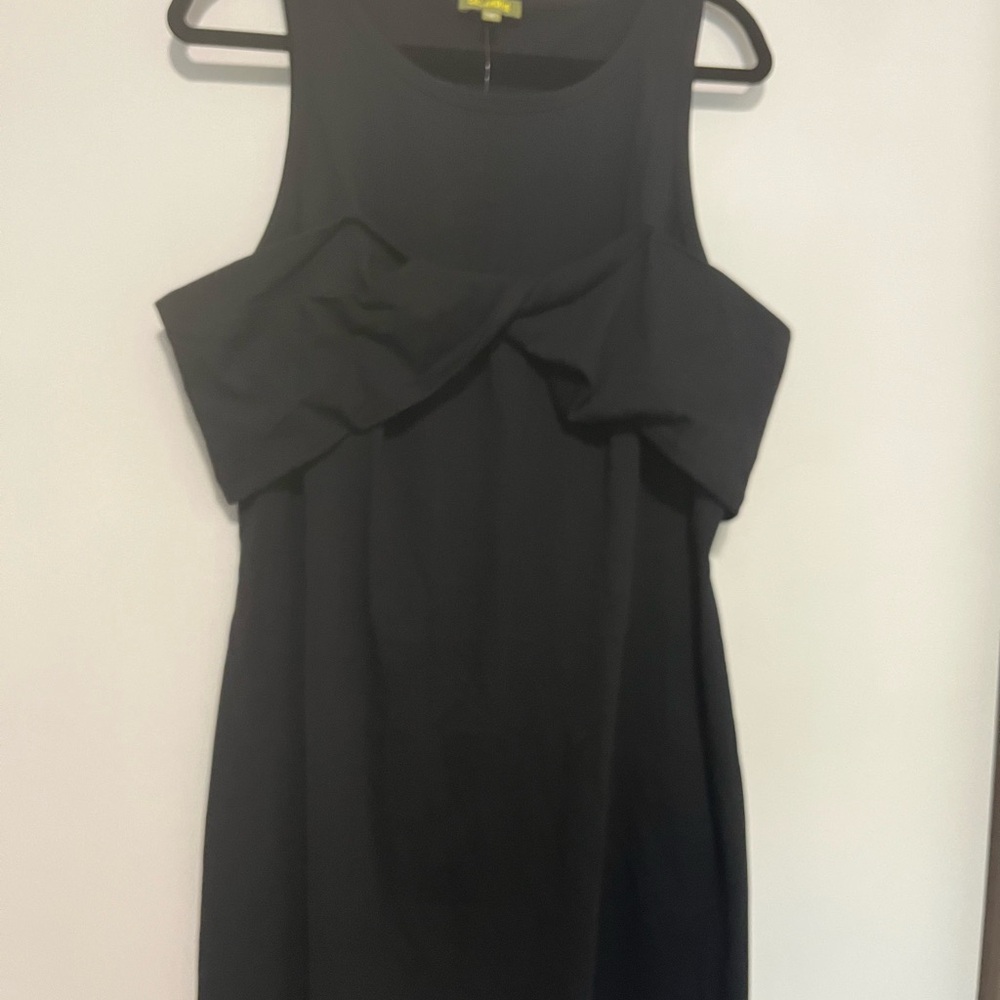Anthropologie Celandine Black Sleeveless T-shirt Dress